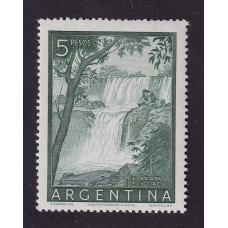 ARGENTINA 1954 GJ 1053 ESTAMPILLA NUEVA MINT PAPEL TELA U$ 20